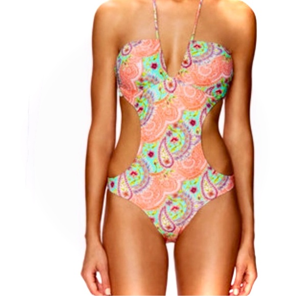 SOFIA by ViX, Colorful Monokini Swmsuit, Size Small, NWT - Picture 1 of 7
